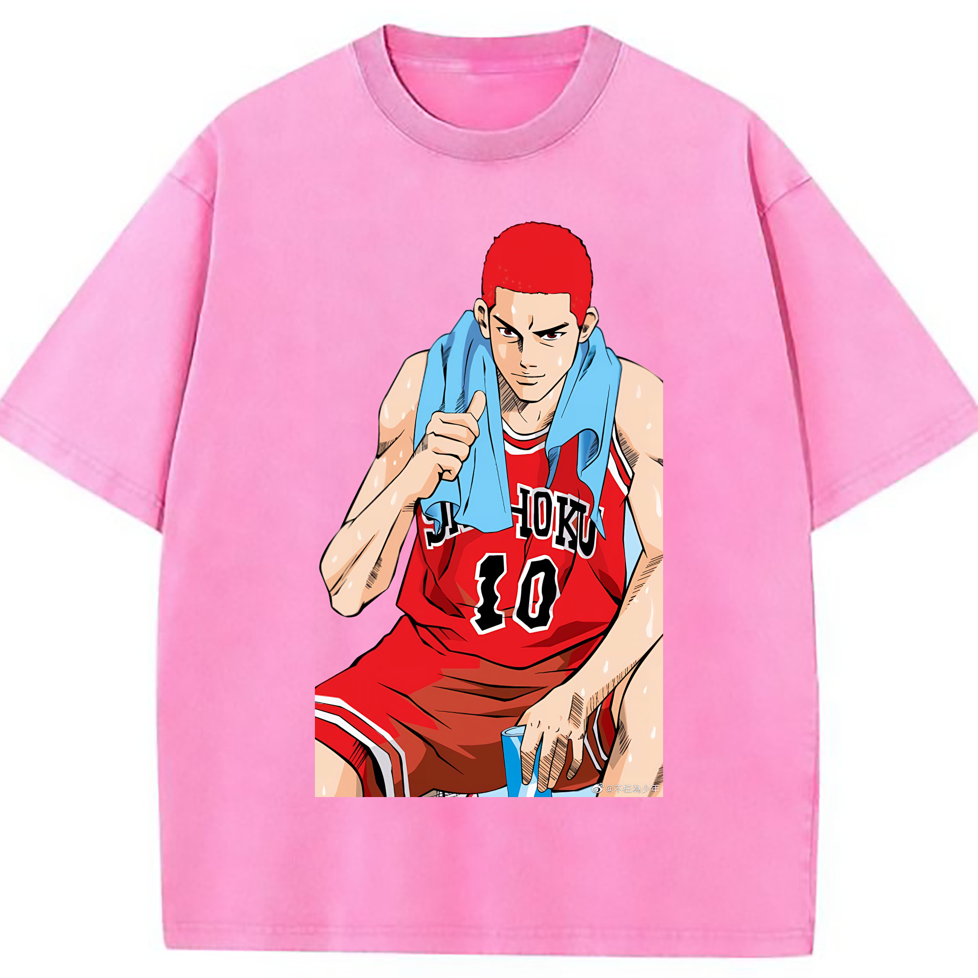 （画像用） SLAM DUNK／スラムダンク 綿100% ヴィンテージ風 半袖Tシャツ（フロントプリント）